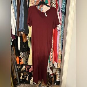 Short sleeve maxi dress